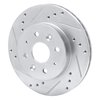 631-21006L Drilled/Slotted Brake Rotor [Silver], 2003-2005 Kia/Hyundai/Genesis, Position: Front Left - image 2