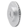 631-21006R Drilled/Slotted Brake Rotor [Silver], 2003-2005 Kia/Hyundai/Genesis, Position: Front Right - image 2