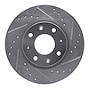 631-21007R Drilled/Slotted Brake Rotor [Silver], 2004-2009 Kia/Hyundai/Genesis, Position: Front Right - image 1