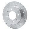 631-21008L Drilled/Slotted Brake Rotor [Silver], 2004-2009 Kia/Hyundai/Genesis, Position: Rear Left - image 2