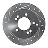 631-21010L Drilled/Slotted Brake Rotor [Silver], 2007-2012 Kia/Hyundai/Genesis, Position: Rear Left - image 1
