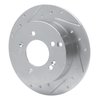 631-21010L Drilled/Slotted Brake Rotor [Silver], 2007-2012 Kia/Hyundai/Genesis, Position: Rear Left - image 2
