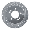 631-21010R Drilled/Slotted Brake Rotor [Silver], 2007-2012 Kia/Hyundai/Genesis, Position: Rear Right - image 1