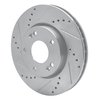 631-21011L Drilled/Slotted Brake Rotor [Silver], 2010-2013 Kia/Hyundai/Genesis, Position: Front Left - image 2
