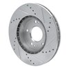 631-21011L Drilled/Slotted Brake Rotor [Silver], 2010-2013 Kia/Hyundai/Genesis, Position: Front Left - image 4