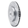631-21011R Drilled/Slotted Brake Rotor [Silver], 2010-2013 Kia/Hyundai/Genesis, Position: Front Right - image 2