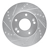 631-21012L Drilled/Slotted Brake Rotor [Silver], 2010-2011 Kia/Hyundai/Genesis, Position: Front Left - image 1