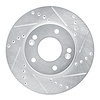 631-21012R Drilled/Slotted Brake Rotor [Silver], 2010-2011 Kia/Hyundai/Genesis, Position: Front Right - image 1