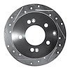 631-21013L Drilled/Slotted Brake Rotor [Silver], 2010-2013 Kia/Hyundai/Genesis, Position: Rear Left - image 1