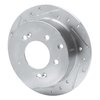 631-21013L Drilled/Slotted Brake Rotor [Silver], 2010-2013 Kia/Hyundai/Genesis, Position: Rear Left - image 2