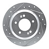 631-21014L Drilled/Slotted Brake Rotor [Silver], Fits Select Kia/Hyundai/Genesis, Position: Rear Left - image 1