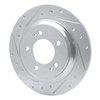 631-21014L Drilled/Slotted Brake Rotor [Silver], Fits Select Kia/Hyundai/Genesis, Position: Rear Left - image 2