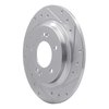 631-21014R Drilled/Slotted Brake Rotor [Silver], Fits Select Kia/Hyundai/Genesis, Position: Rear Right - image 2