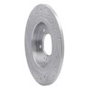 631-21014R Drilled/Slotted Brake Rotor [Silver], Fits Select Kia/Hyundai/Genesis, Position: Rear Right - image 4