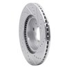 631-21015L Drilled/Slotted Brake Rotor [Silver], Fits Select Kia/Hyundai/Genesis, Position: Front Left - image 4