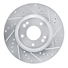 631-21016R Drilled/Slotted Brake Rotor [Silver], 2015-2019 Kia/Hyundai/Genesis, Position: Front Right - image 1