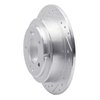 631-21017L Drilled/Slotted Brake Rotor [Silver], 2004-2006 Kia/Hyundai/Genesis, Position: Rear Left - image 2