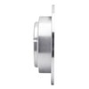 631-21017L Drilled/Slotted Brake Rotor [Silver], 2004-2006 Kia/Hyundai/Genesis, Position: Rear Left - image 3