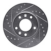631-21019L Drilled/Slotted Brake Rotor [Silver], 2002-2002 Kia/Hyundai/Genesis, Position: Front Left - image 1