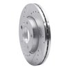 631-21019L Drilled/Slotted Brake Rotor [Silver], 2002-2002 Kia/Hyundai/Genesis, Position: Front Left - image 2