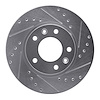 631-21019R Drilled/Slotted Brake Rotor [Silver], 2002-2002 Kia/Hyundai/Genesis, Position: Front Right - image 1