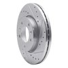631-21019R Drilled/Slotted Brake Rotor [Silver], 2002-2002 Kia/Hyundai/Genesis, Position: Front Right - image 2