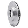 631-21020R Drilled/Slotted Brake Rotor [Silver], 2003-2006 Kia/Hyundai/Genesis, Position: Front Right - image 2