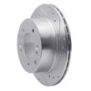 631-21021R Drilled/Slotted Brake Rotor [Silver], 2003-2006 Kia/Hyundai/Genesis, Position: Rear Right - image 2