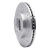 631-21023R Drilled/Slotted Brake Rotor [Silver], 2006-2014 Kia/Hyundai/Genesis, Position: Front Right - image 2