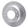 631-21024L Drilled/Slotted Brake Rotor [Silver], 2006-2014 Kia/Hyundai/Genesis, Position: Rear Left - image 2