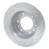 631-21024L Drilled/Slotted Brake Rotor [Silver], 2006-2014 Kia/Hyundai/Genesis, Position: Rear Left - image 4