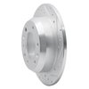 631-21024R Drilled/Slotted Brake Rotor [Silver], 2006-2014 Kia/Hyundai/Genesis, Position: Rear Right - image 2