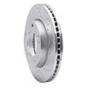 631-21025R Drilled/Slotted Brake Rotor [Silver], 2007-2009 Kia/Hyundai/Genesis, Position: Front Right - image 2