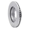 631-21025R Drilled/Slotted Brake Rotor [Silver], 2007-2009 Kia/Hyundai/Genesis, Position: Front Right - image 4
