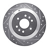 631-21027R Drilled/Slotted Brake Rotor [Silver], 2009-2010 Kia/Hyundai/Genesis, Position: Rear Right - image 1