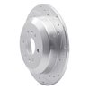 631-21027R Drilled/Slotted Brake Rotor [Silver], 2009-2010 Kia/Hyundai/Genesis, Position: Rear Right - image 2