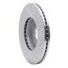 631-21028L Drilled/Slotted Brake Rotor [Silver], 2009-2010 Kia/Hyundai/Genesis, Position: Front Left - image 4