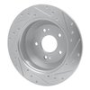 631-21029L Drilled/Slotted Brake Rotor [Silver], 2015-2020 Kia/Hyundai/Genesis, Position: Rear Left - image 4
