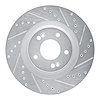 631-21030R Drilled/Slotted Brake Rotor [Silver], 2015-2020 Kia/Hyundai/Genesis, Position: Front Right - image 1