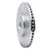 631-21030R Drilled/Slotted Brake Rotor [Silver], 2015-2020 Kia/Hyundai/Genesis, Position: Front Right - image 2