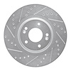 631-21031L Drilled/Slotted Brake Rotor [Silver], 2015-2021 Kia/Hyundai/Genesis, Position: Front Left - image 1