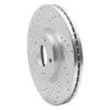 631-21031L Drilled/Slotted Brake Rotor [Silver], 2015-2021 Kia/Hyundai/Genesis, Position: Front Left - image 2