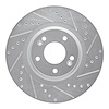 631-21031R Drilled/Slotted Brake Rotor [Silver], 2015-2021 Kia/Hyundai/Genesis, Position: Front Right - image 1