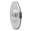 631-21031R Drilled/Slotted Brake Rotor [Silver], 2015-2021 Kia/Hyundai/Genesis, Position: Front Right - image 2