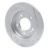 631-21034L Drilled/Slotted Brake Rotor [Silver], Fits Select Kia/Hyundai/Genesis, Position: Rear Left - image 4