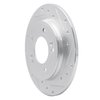 631-21034R Drilled/Slotted Brake Rotor [Silver], Fits Select Kia/Hyundai/Genesis, Position: Rear Right - image 2