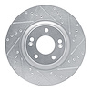 631-21035R Drilled/Slotted Brake Rotor [Silver], 2017-2020 Kia/Hyundai/Genesis, Position: Front Right - image 1