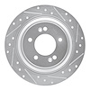 631-21036R Drilled/Slotted Brake Rotor [Silver], Fits Select Kia/Hyundai/Genesis, Position: Rear Right - image 1