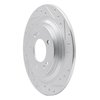 631-21036R Drilled/Slotted Brake Rotor [Silver], Fits Select Kia/Hyundai/Genesis, Position: Rear Right - image 2