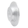 631-21037L Drilled/Slotted Brake Rotor [Silver], 2017-2019 Kia/Hyundai/Genesis, Position: Rear Left - image 2